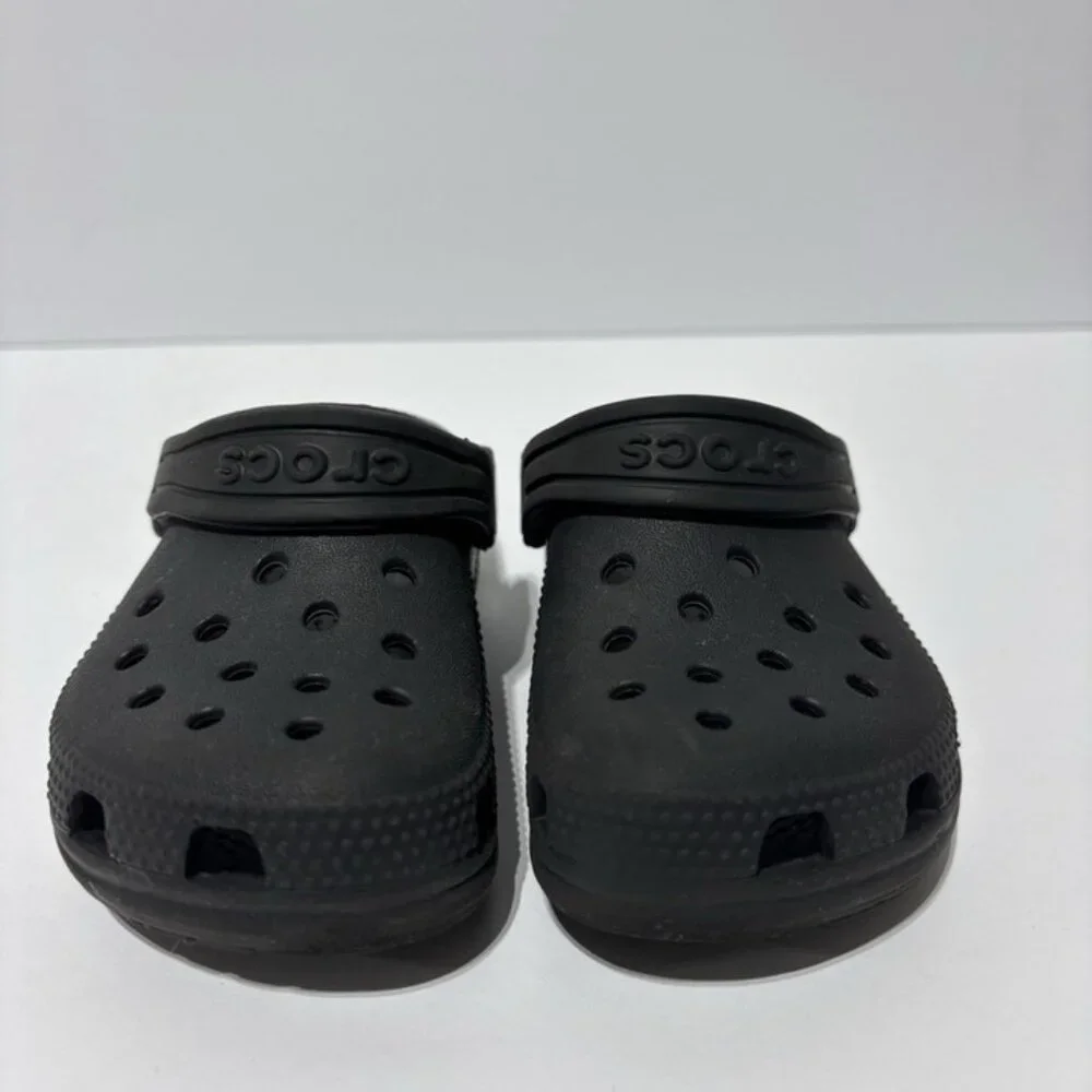 Crocs Toddlers’ Classic Clogs Black, Girls’ Size 8 M